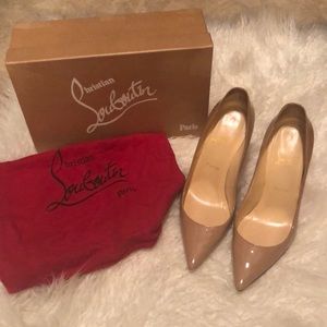 Delcollete 554 100 Nude patent heel